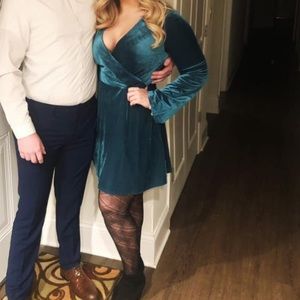 Express velvet dress WORN ONCE